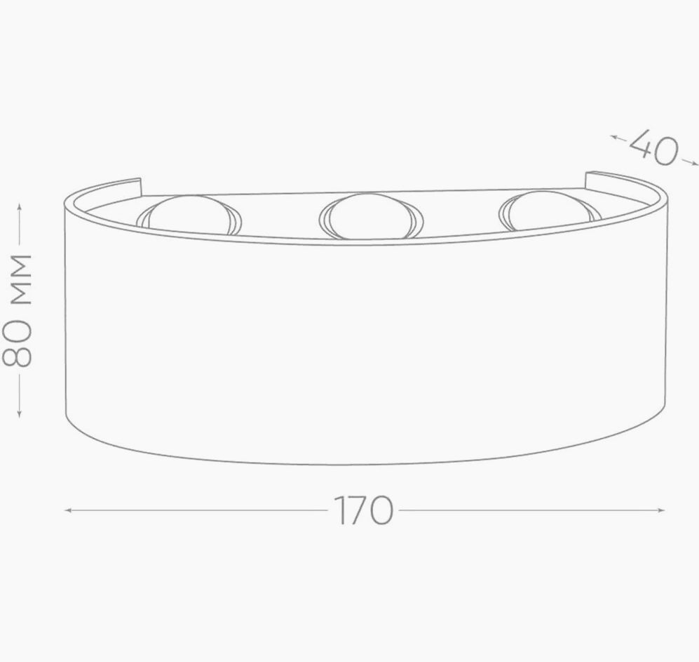 Applique doppia emissione 6 LED 16W grigio – Tecnologia CCT IP65 - ambraled