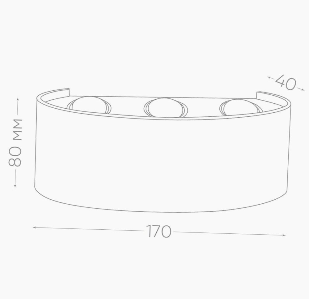 Applique doppia emissione 6 LED 16W nero – Tecnologia CCT IP65 - ambraled
