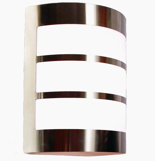 Applique in acciaio a fasce per esterni – Balcone e terrazzo, attacco E27 IP44 - ambraled