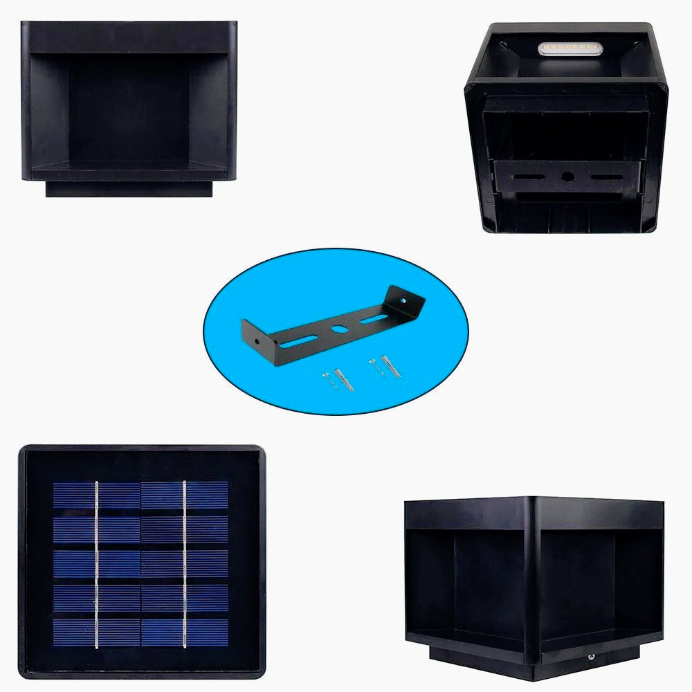 Faretto solare LED 10W – cubo parete CCT IP65 - ambraled