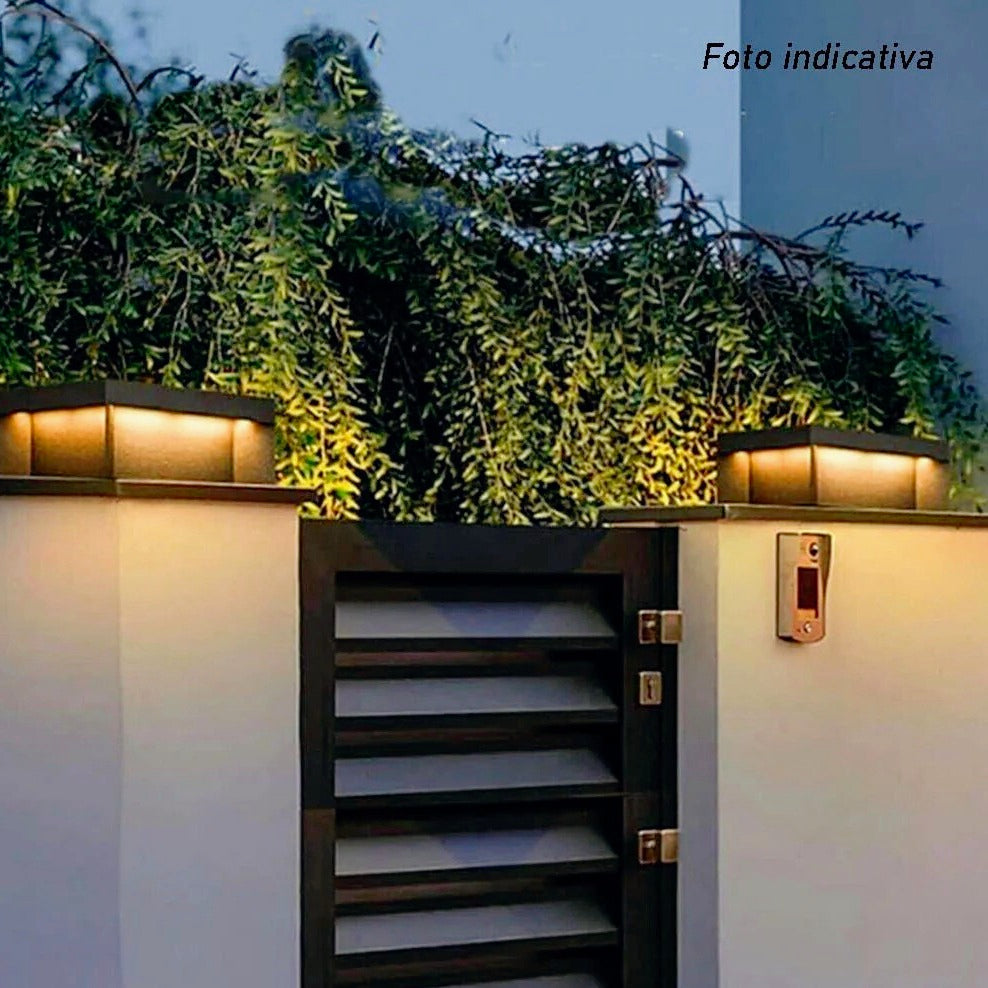 Faretto solare LED 10W – cubo parete CCT IP65 - ambraled