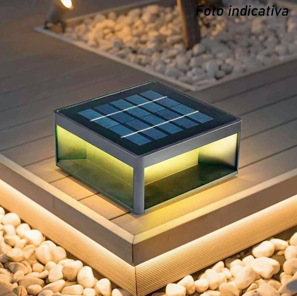 Faretto solare LED 10W – cubo parete CCT IP65 - ambraled