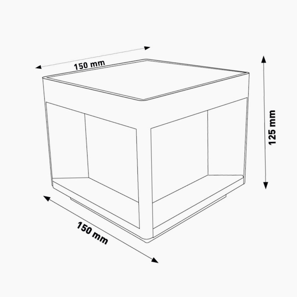 Faretto solare LED 10W – cubo parete CCT IP65 - ambraled