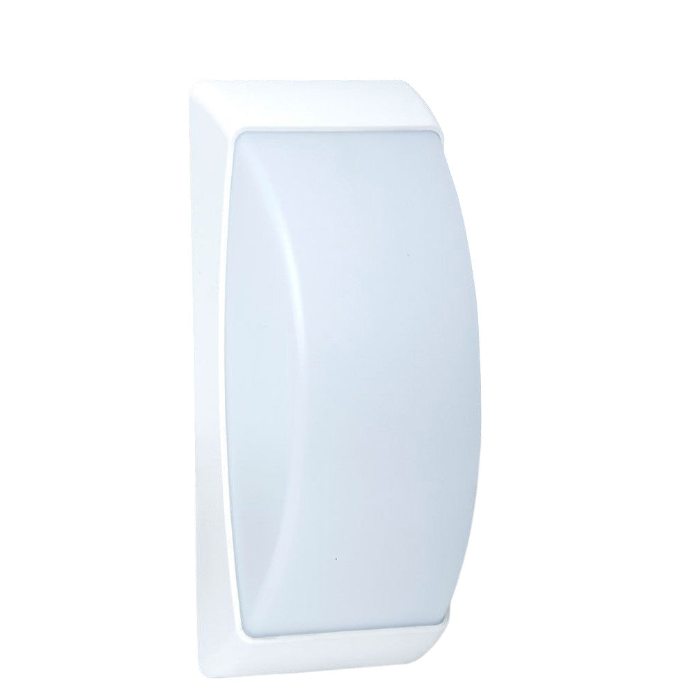 Applique a parete per esterni – Lampada da muro E27, colori grigio e bianco, protezione IP54 - ambraled