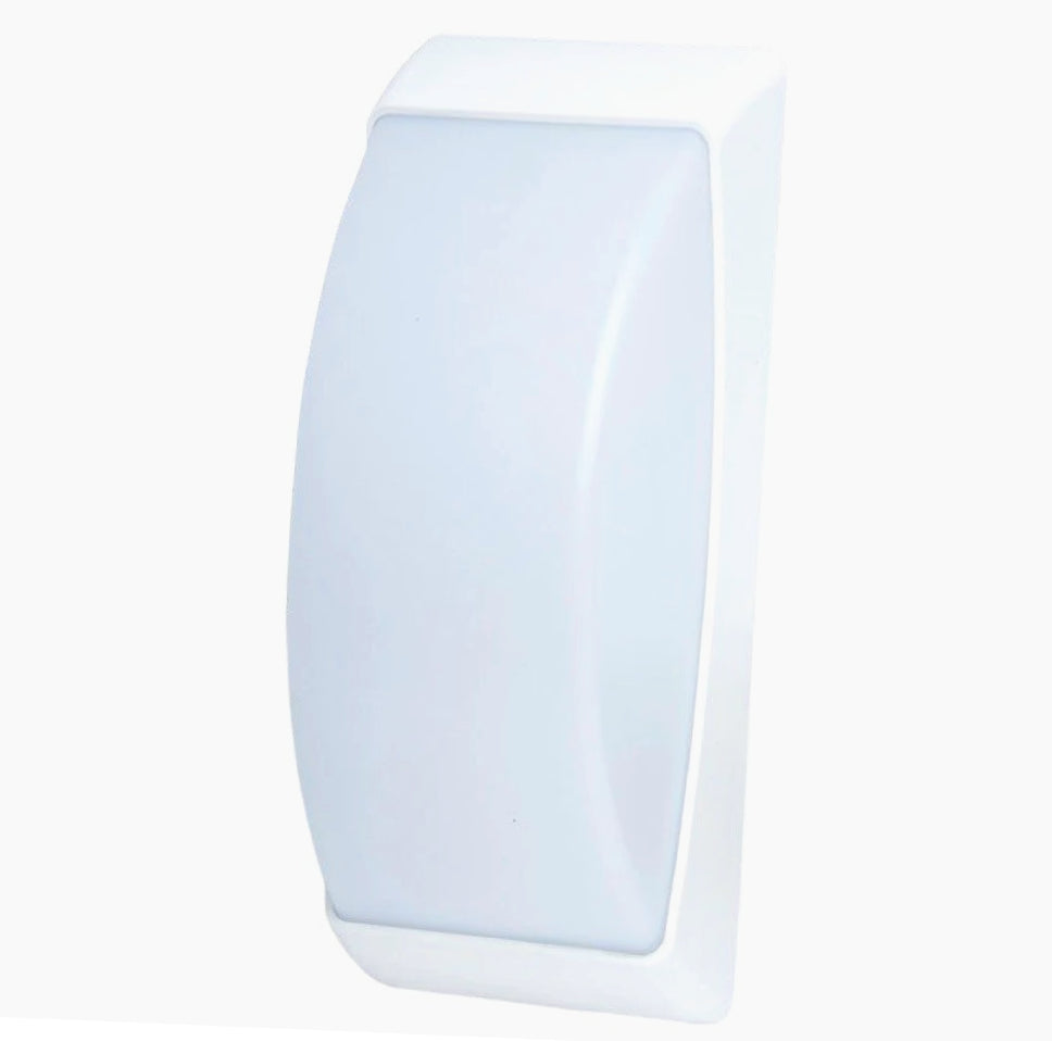 Applique a parete per esterni – Lampada da muro E27, colori grigio e bianco, protezione IP54 - ambraled