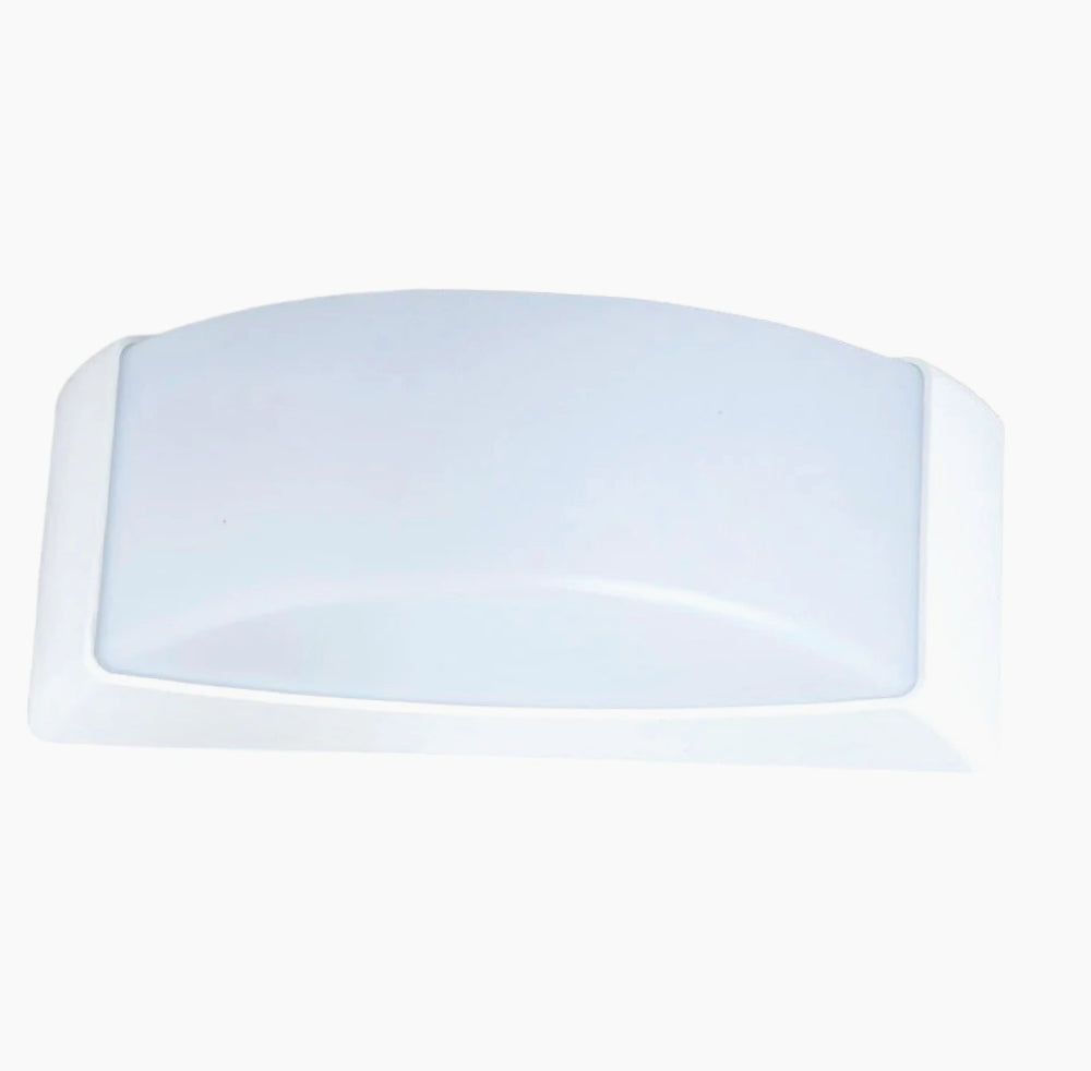 Applique a parete per esterni – Lampada da muro E27, colori grigio e bianco, protezione IP54 - ambraled