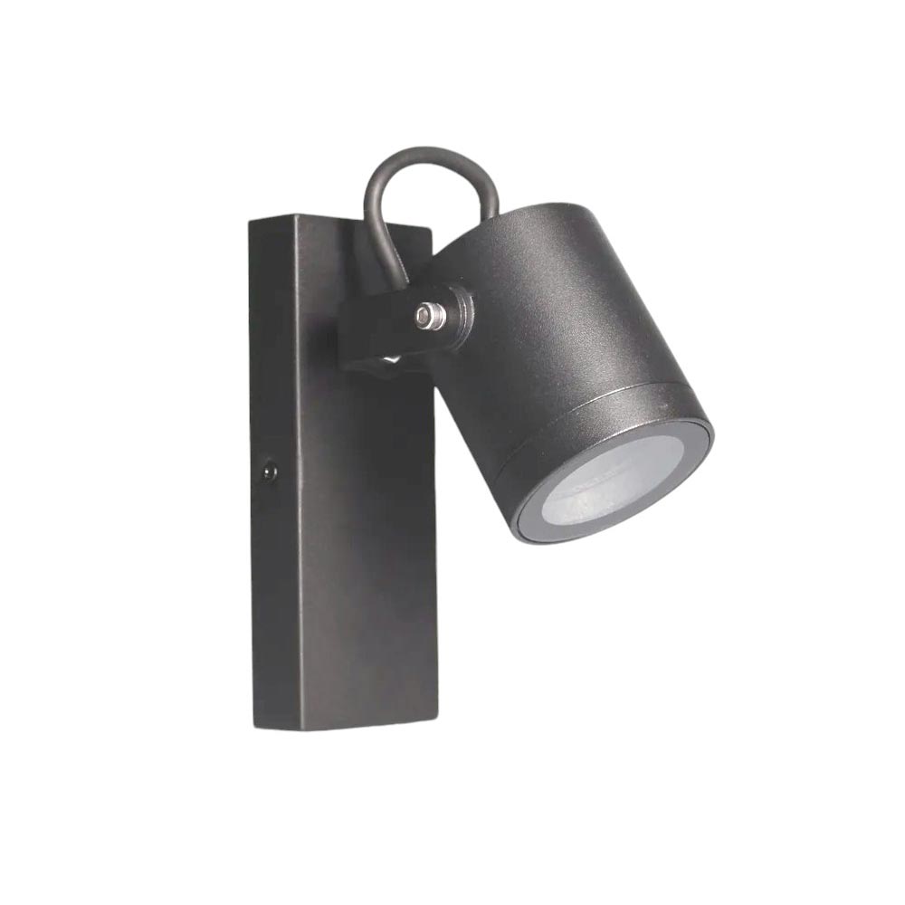 Applique orientabile da parete con attacco GU10 – Lampada da muro IP44 - ambraled