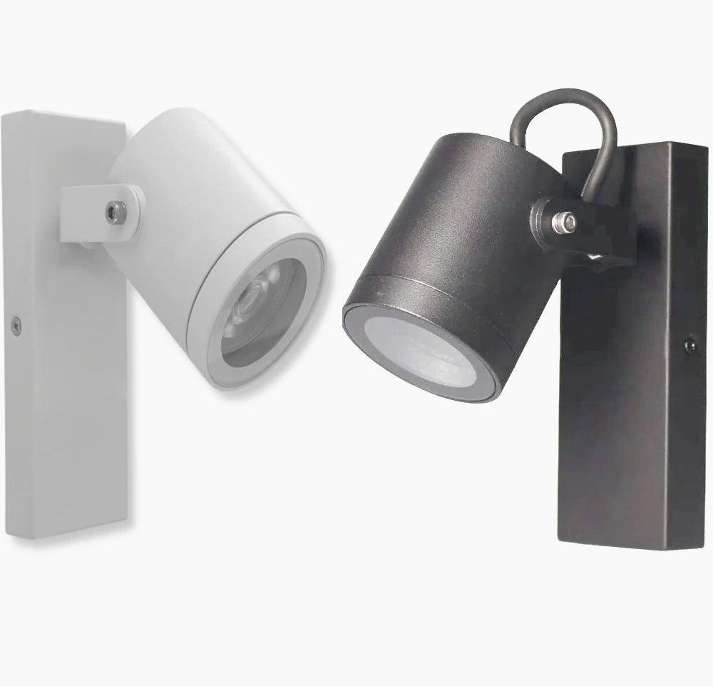Applique orientabile da parete con attacco GU10 – Lampada da muro IP44 - ambraled