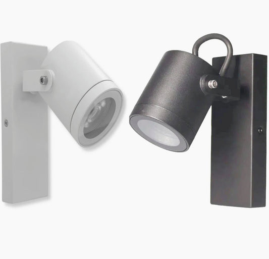 Applique orientabile da parete con attacco GU10 – Lampada da muro IP44 - ambraled