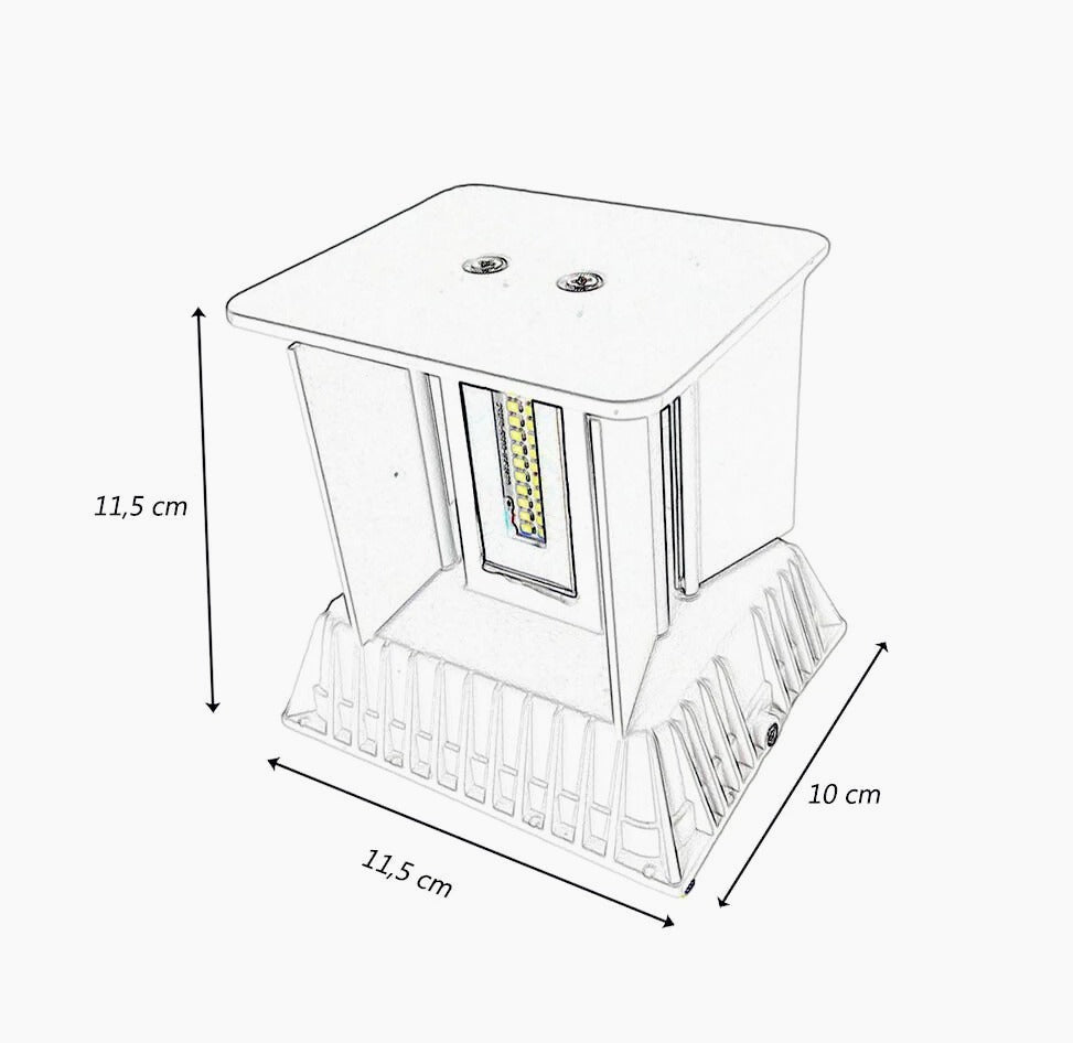 Applique LED a parete 22W – Illuminazione up & down, doppia emissione, protezione IP65 - ambraled