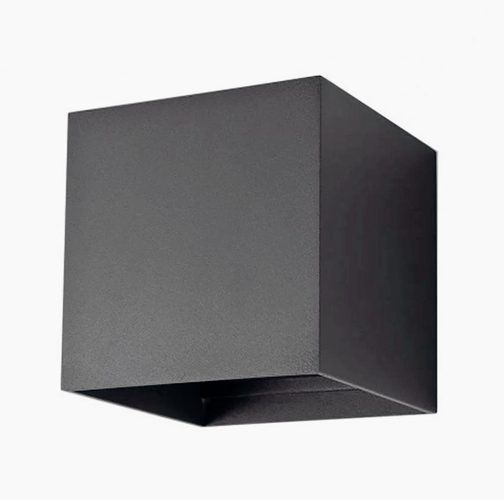 Applique LED COB 12W per parete nera – Doppia emissione luce IP55 - ambraled