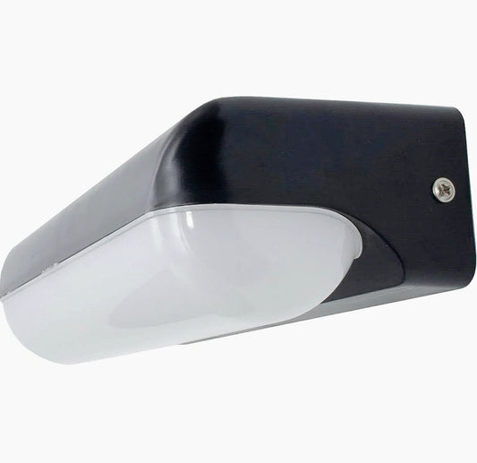 Applique LED esterna 12W – Colore nero, regolabile su 3000K / 4000K / 6500K, protezione IP65 - ambraled
