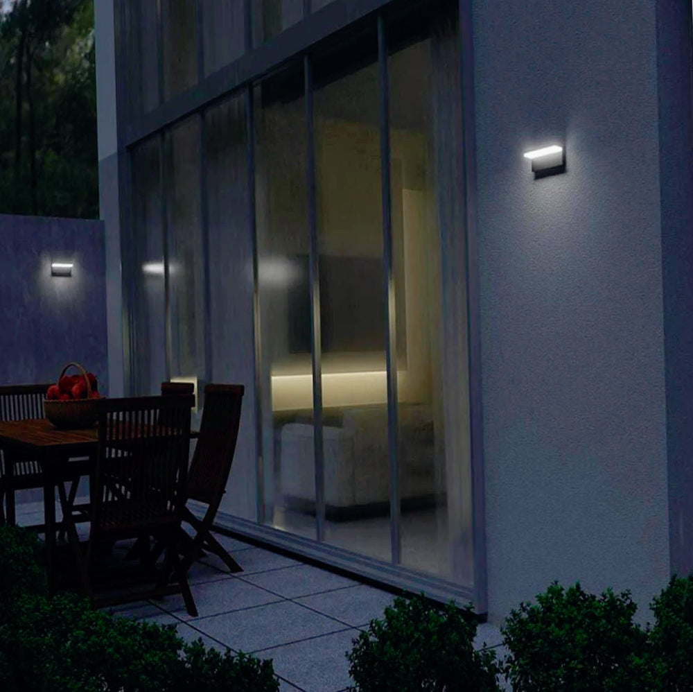 Applique led per esterno 10 watt per facciata balcone terrazzo IP54 - ambraled