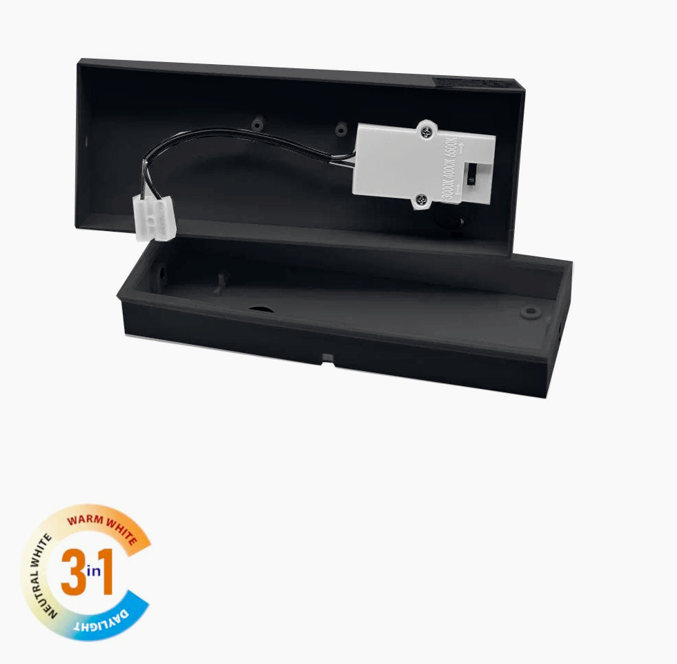 Applique LED a parete 10W – Tecnologia CCT con commutatore (switch), protezione IP54 - ambraled