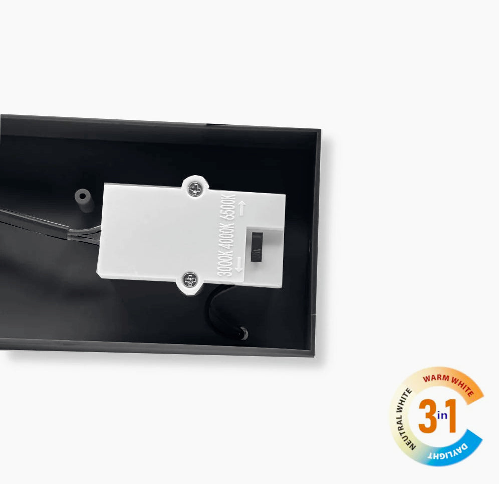 Applique LED a parete 10W – Tecnologia CCT con commutatore (switch), protezione IP54 - ambraled