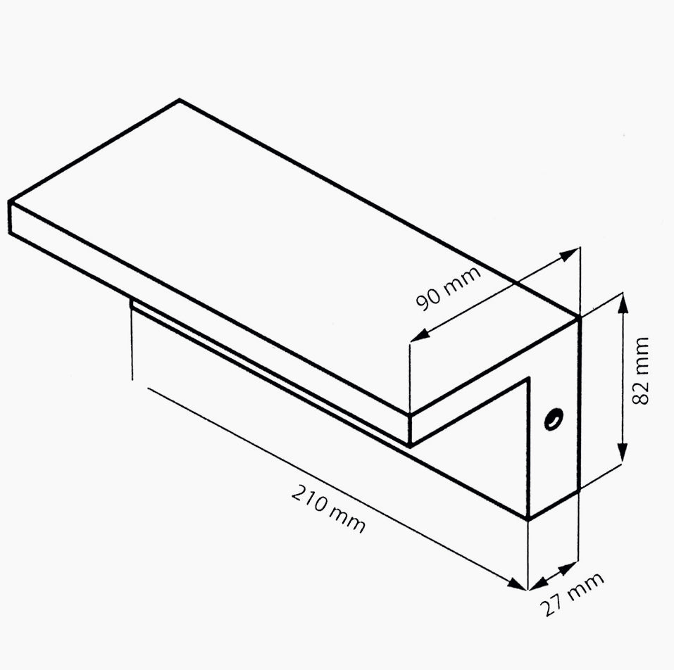 Applique LED a parete 10W – Tecnologia CCT con commutatore (switch), protezione IP54 - ambraled