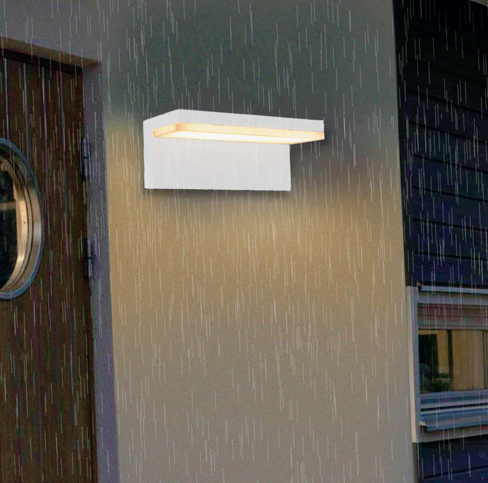 Applique LED a parete 10W – Tecnologia CCT con commutatore (switch), protezione IP54 - ambraled