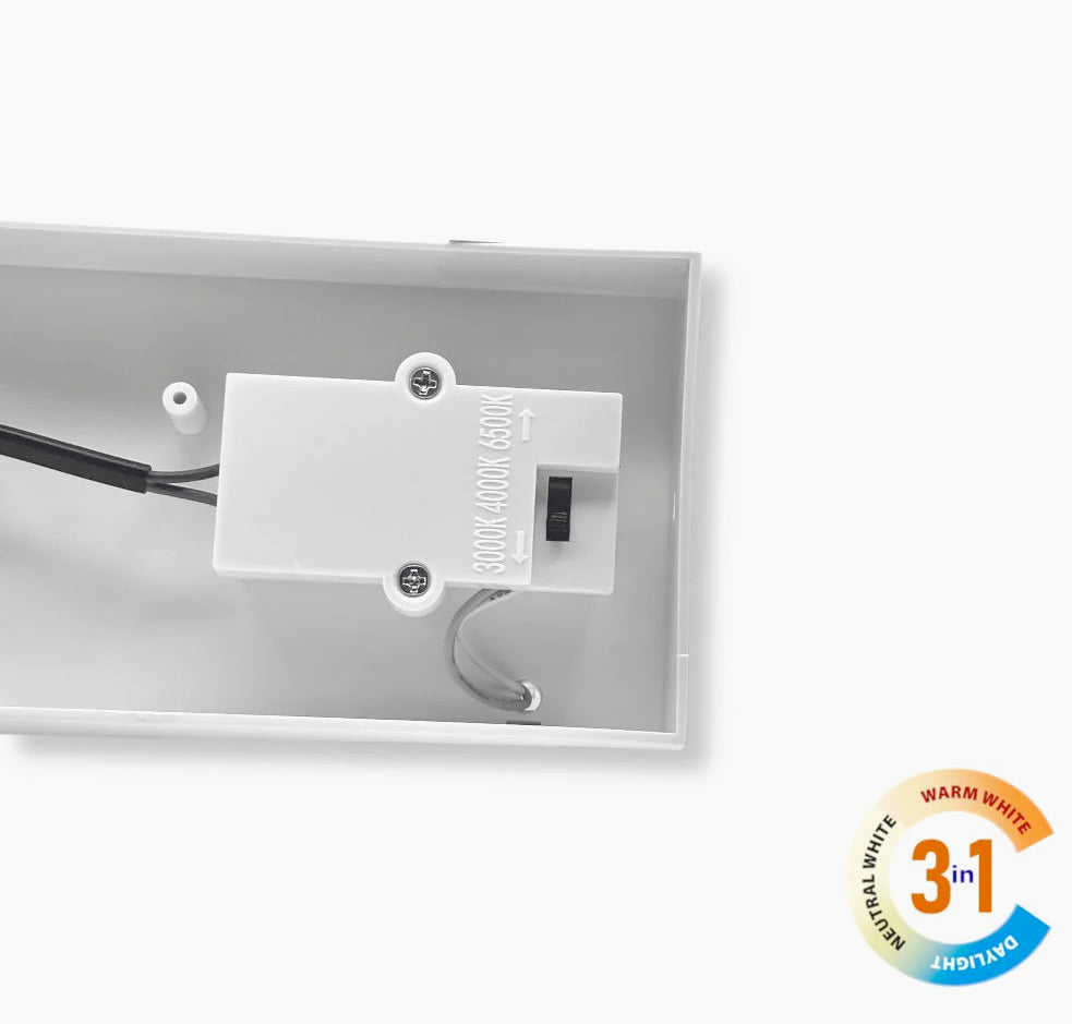 Applique LED a parete 10W – Tecnologia CCT con commutatore (switch), protezione IP54 - ambraled