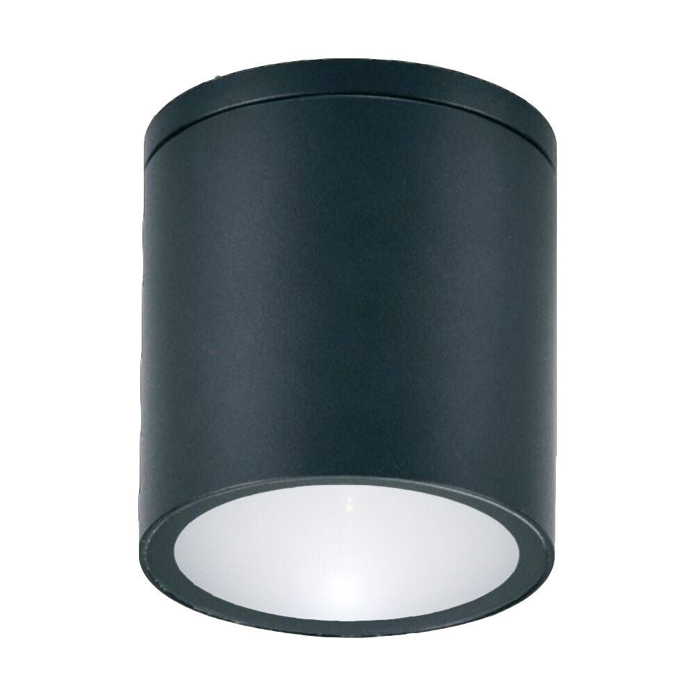 Applique soffitto a cilindro esterno – Supporto GU10, per balcone o terrazzo, protezione IP54 - ambraled