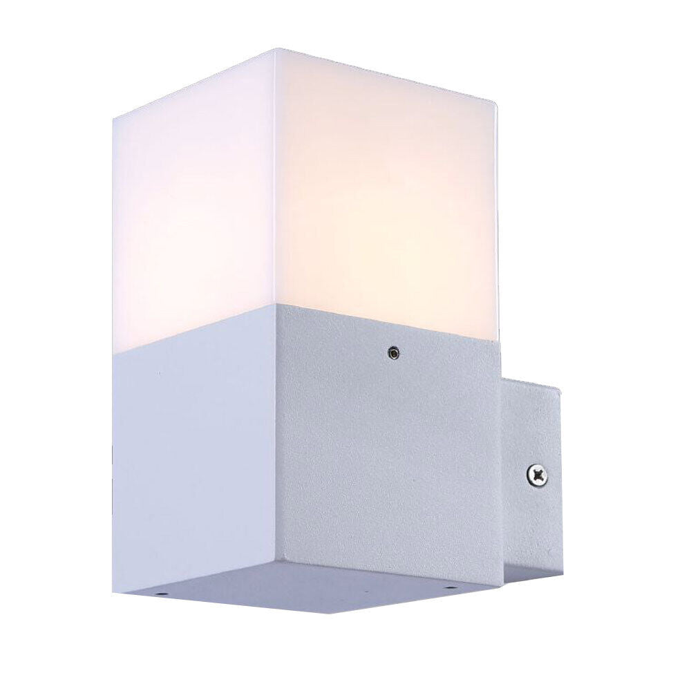Lampada esterna in alluminio E27 – Impermeabile IP44, per facciate e balconi - ambraled