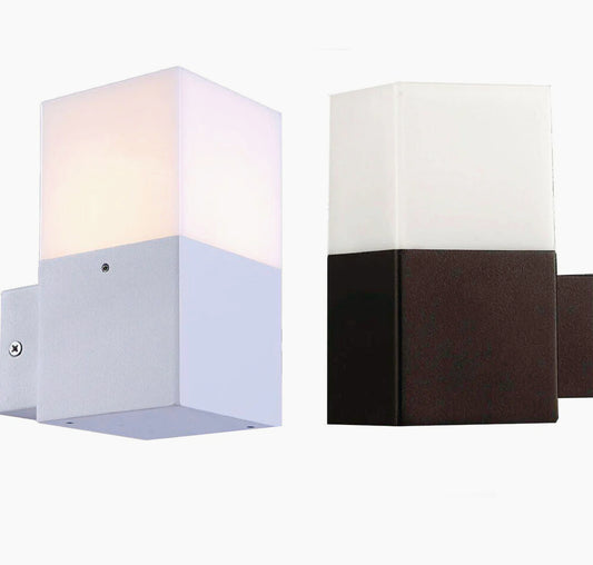 Lampada esterna in alluminio E27 – Impermeabile IP44, per facciate e balconi - ambraled