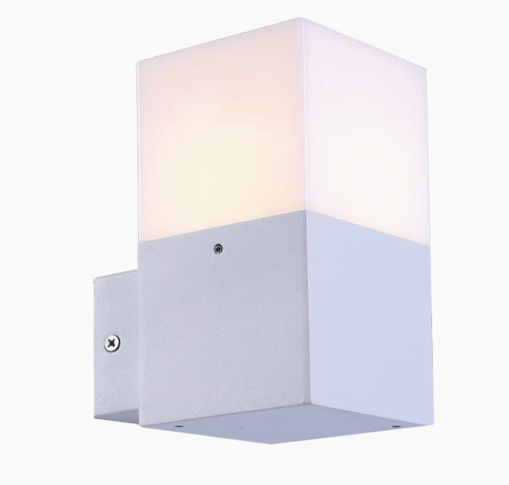 Lampada esterna in alluminio E27 – Impermeabile IP44, per facciate e balconi - ambraled