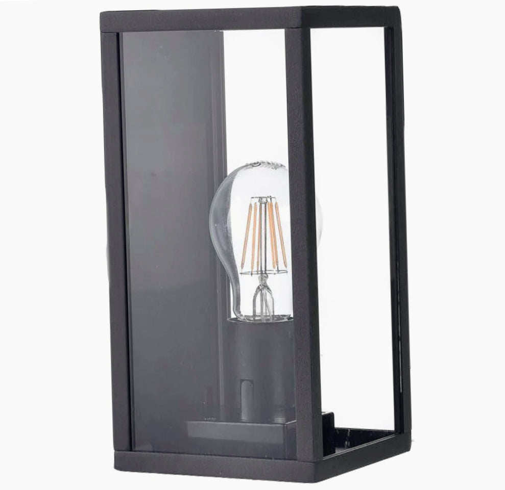 Lampada esterna rustica E27 – Ideale per illuminazione di facciate, terrazzi e giardini - ambraled