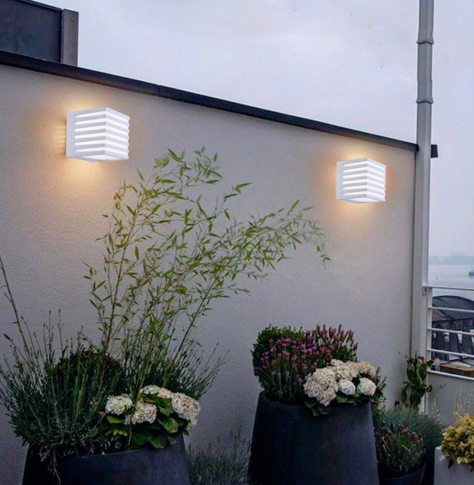 Applique cubo in LED per esterni – 10W tecnologia CCT IP54 - ambraled
