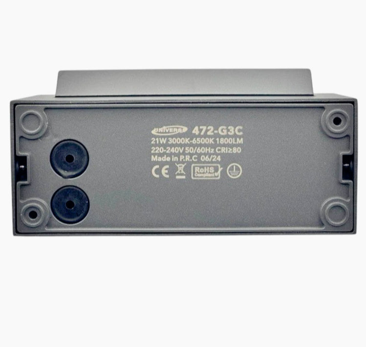 Applique da parete per esterni 21W – Tecnologia CCT 3 colori, inclinabile, protezione IP65 - ambraled