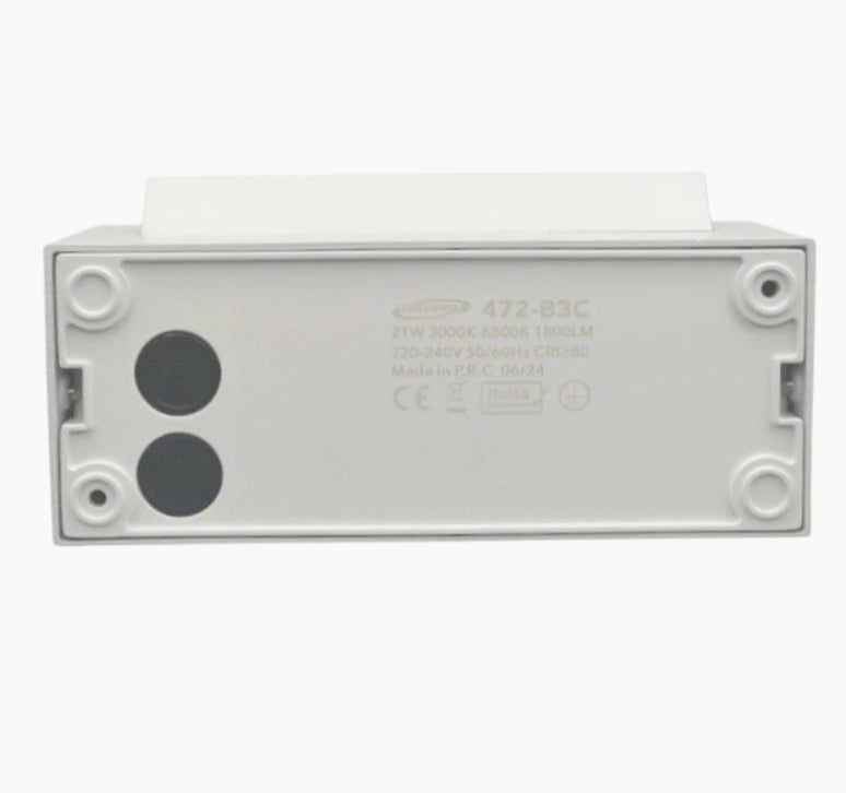 Applique da parete per esterni 21W – Tecnologia CCT 3 colori, inclinabile, protezione IP65 - ambraled