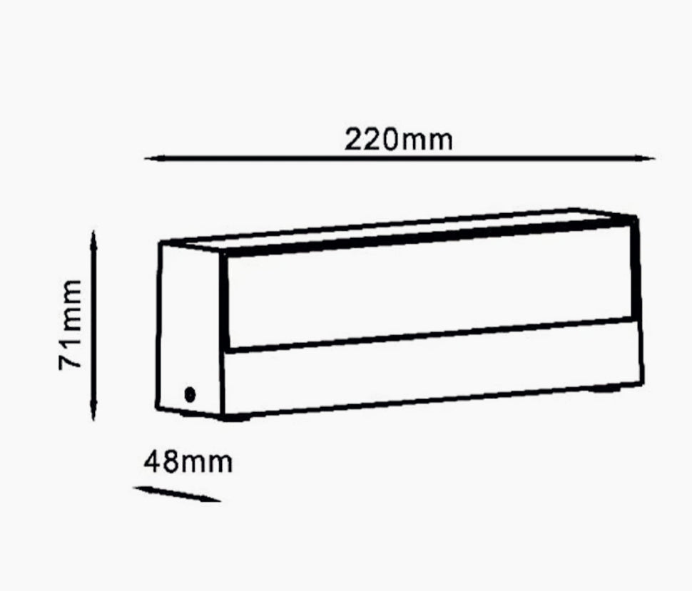 Applique LED esterna a doppia emissione 14W CCT IP65 – Illuminazione regolabile per esterni - ambraled