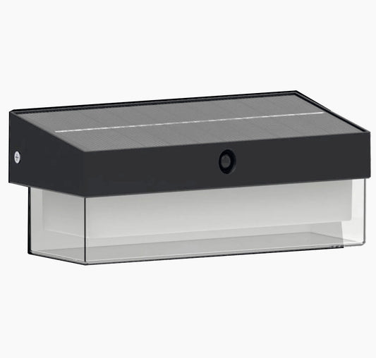 Applique a LED solare con sensore di movimento – 3 modalità luce, 6000K (luce fredda), protezione IP54 - ambraled