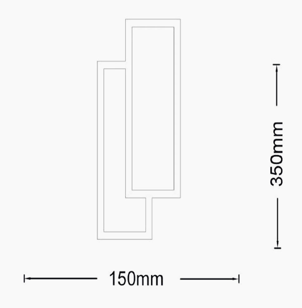 Applique LED 15W con tecnologia CCT – 3 colorazioni di luce e switch selettore - ambraled