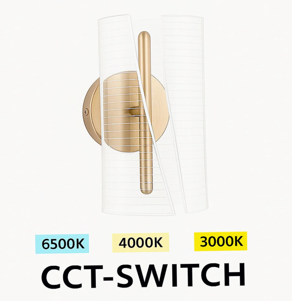 Applique moderna 6W – Tecnologia CCT, regolabile tra luce fredda, calda e naturale - ambraled