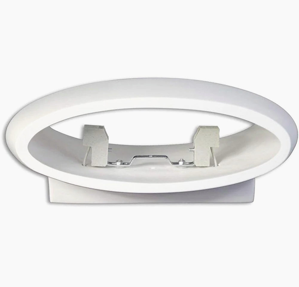 Applique ovale in gesso per parete con doppia emissione luce R7S – Illuminazione decorativa - ambraled