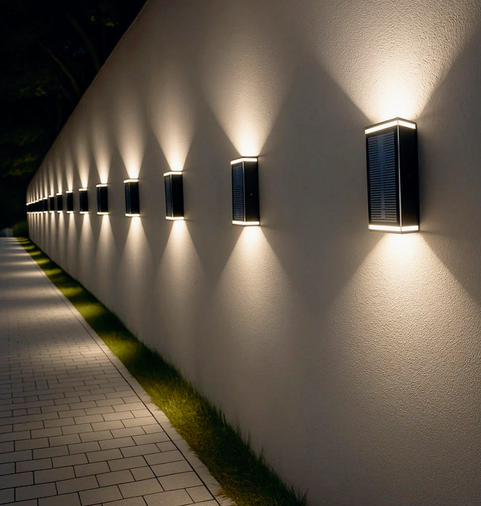 Applique solare 2W – Doppia emissione luce, tecnologia CCT regolabile, protezione IP54 - ambraled