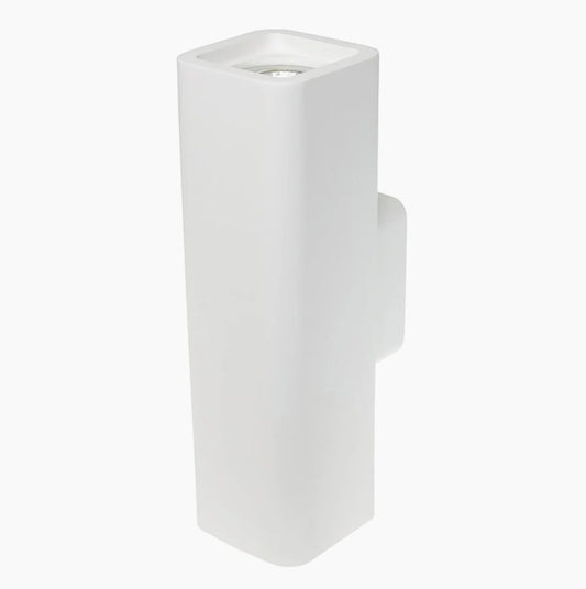 Lampada parete in gesso cubo – Doppia emissione, lampadina GU10 - ambraled