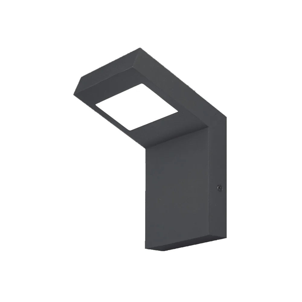 Lampione giardino/parete nero – LED 10W 4000K IP54 - ambraled
