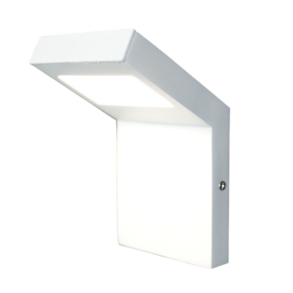 Lampione giardino/parete bianco – LED 10W 4000K IP54 - ambraled