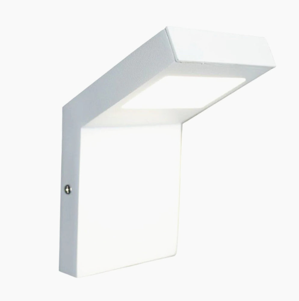 Lampione giardino/parete bianco – LED 10W 4000K IP54 - ambraled