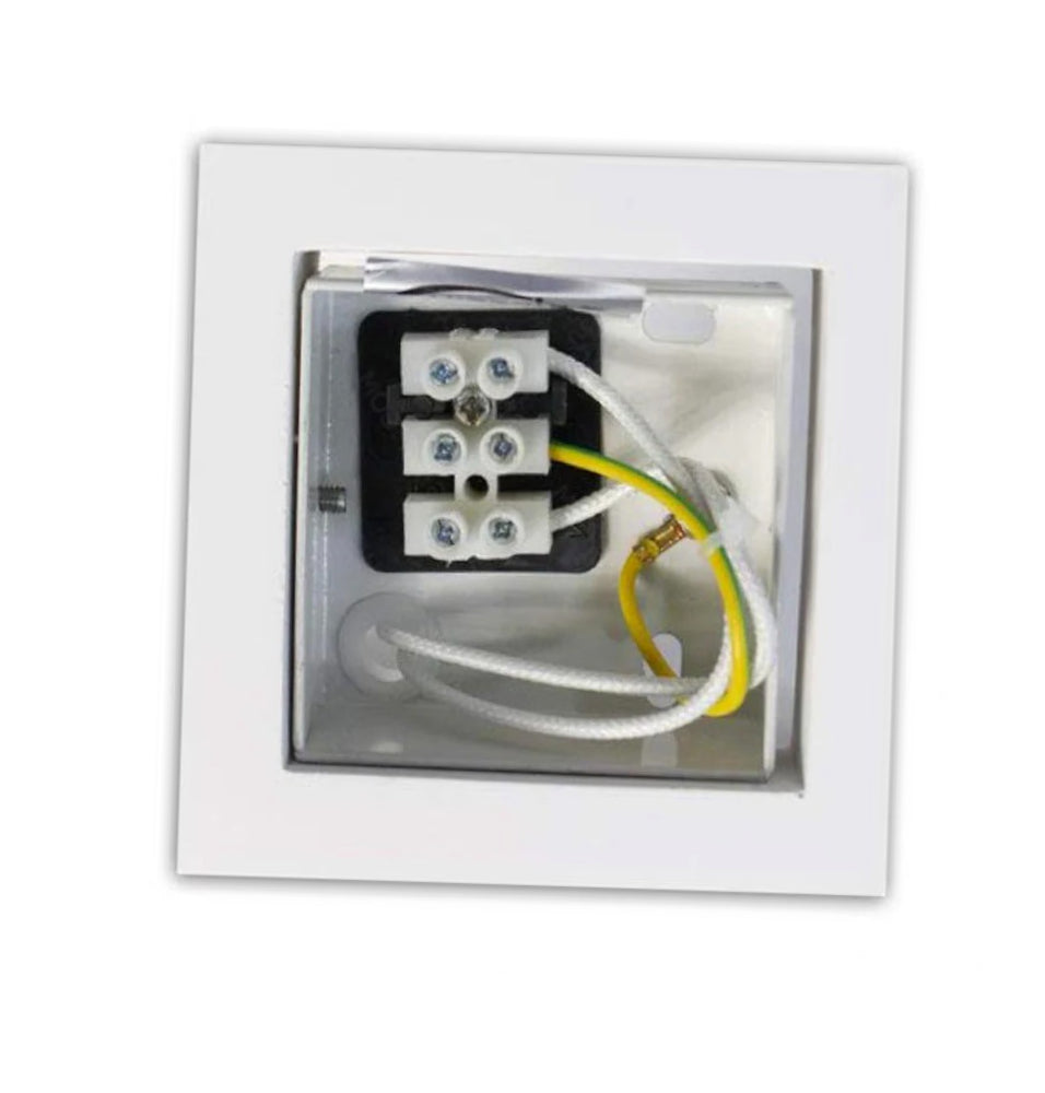 Applique cubo in gesso per parete – Doppia emissione luce attacco G9 - ambraled