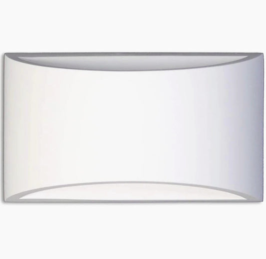 Applique in gesso per parete – Doppia emissione luce attacco G9 - ambraled