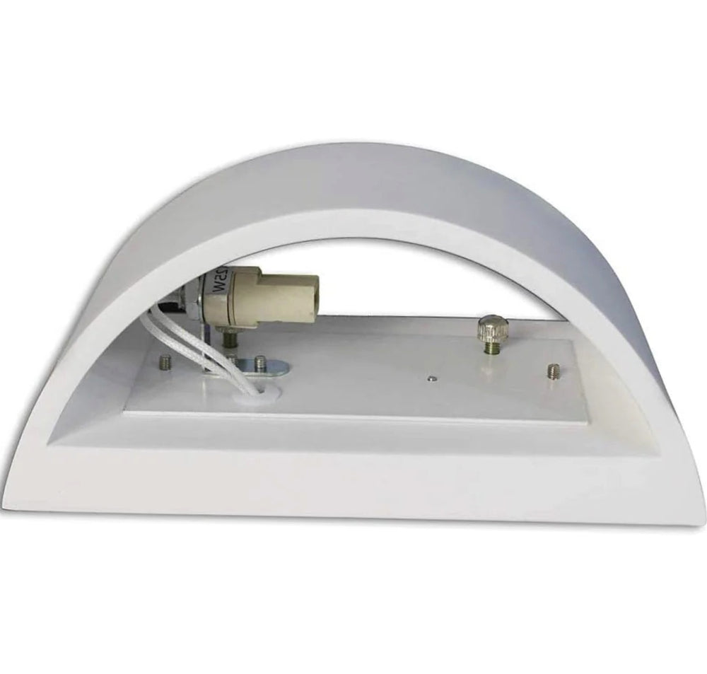 Applique in gesso per parete – Doppia emissione luce attacco G9 - ambraled