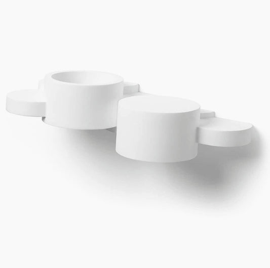 Applique in gesso verniciabile per parete – Doppia emissione luce up & down G9 - ambraled