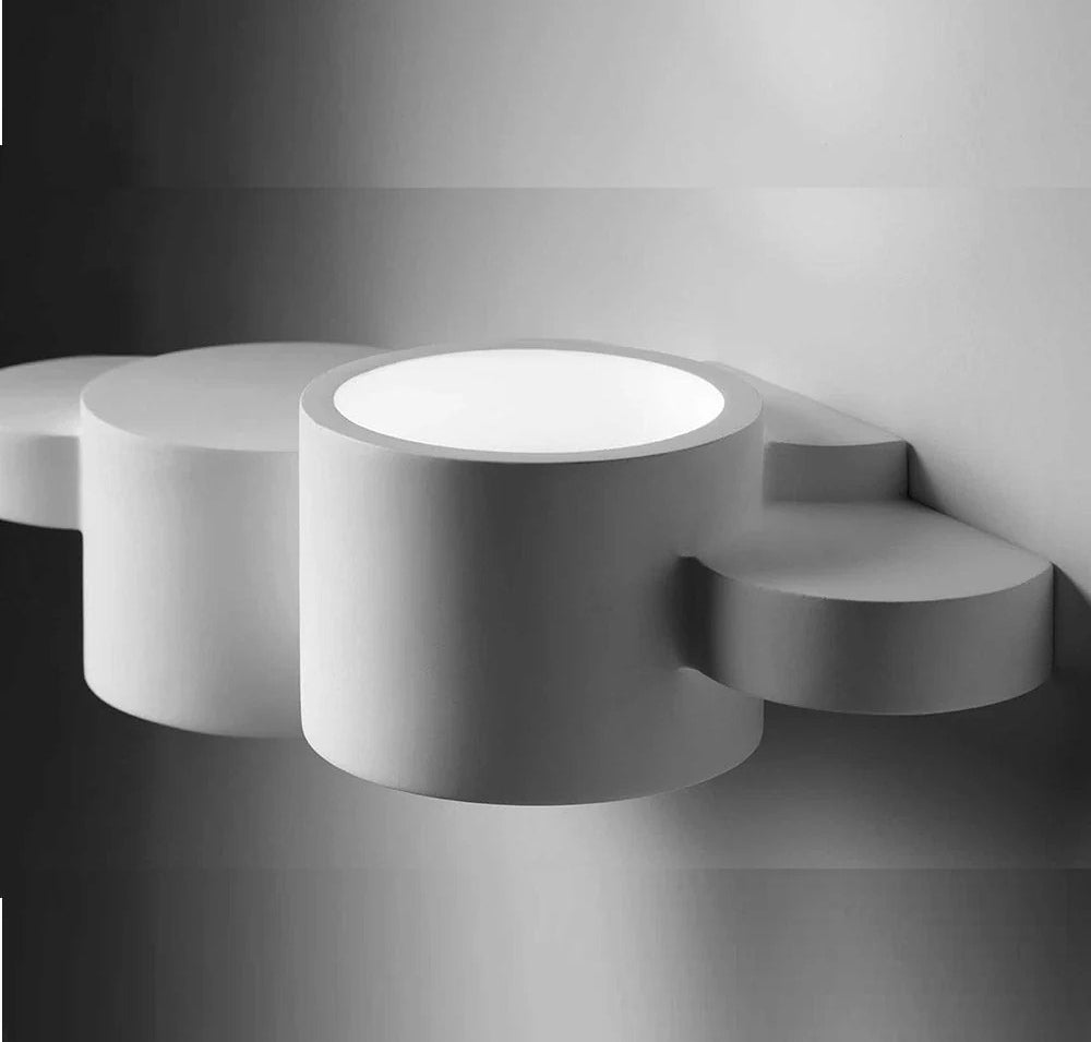 Applique in gesso verniciabile per parete – Doppia emissione luce up & down G9 - ambraled