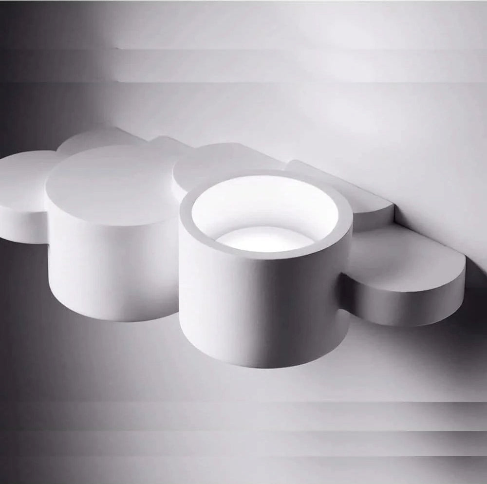 Applique in gesso verniciabile per parete – Doppia emissione luce up & down G9 - ambraled