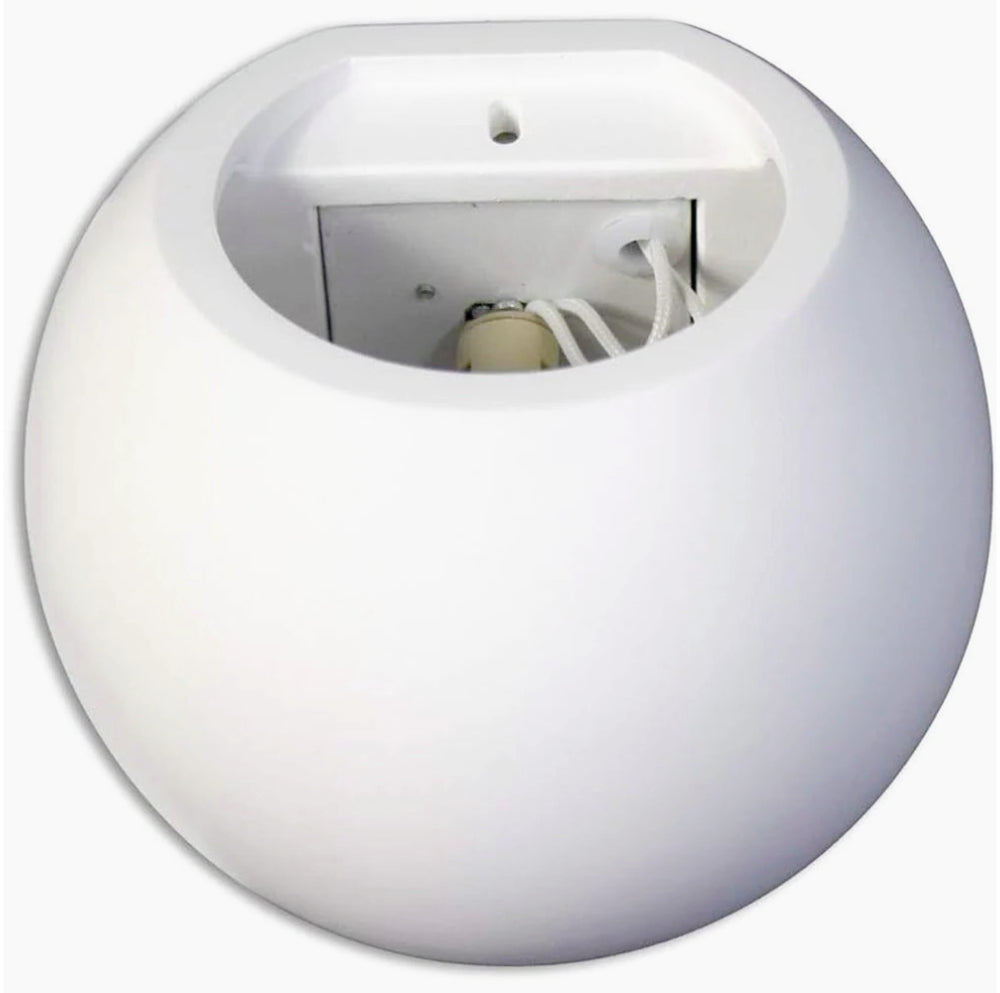 Applique tonda in gesso per parete – Doppia emissione luce attacco G9 - ambraled