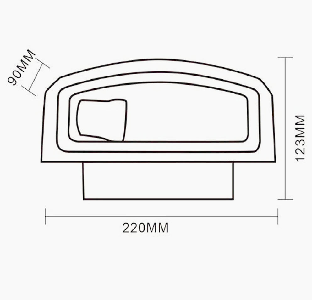 Applique parete esterna – Lampada da muro E27, doppia emissione luce, protezione IP65 - ambraled