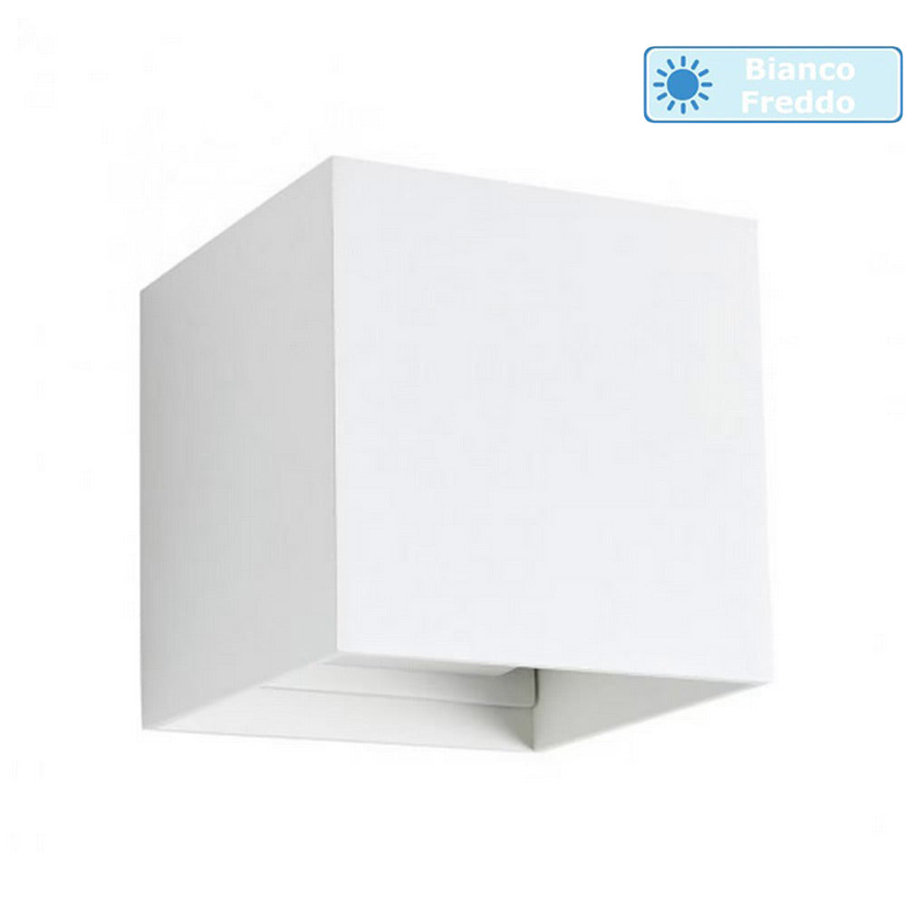 Applique da parete LED COB 12 watt bianco doppia emissione luce IP55 - ambraled