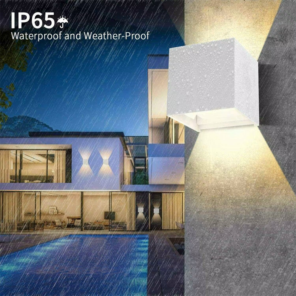 Applique da parete LED COB 12 watt bianco doppia emissione luce IP55 - ambraled